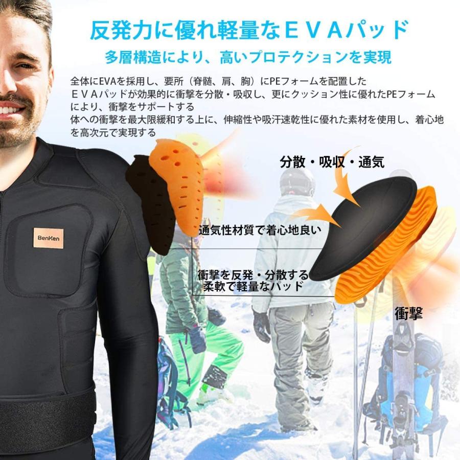 Benken プロテクター　上半身　スノーボード BenKenボディープロテクタースノーボードプロテクター上半身