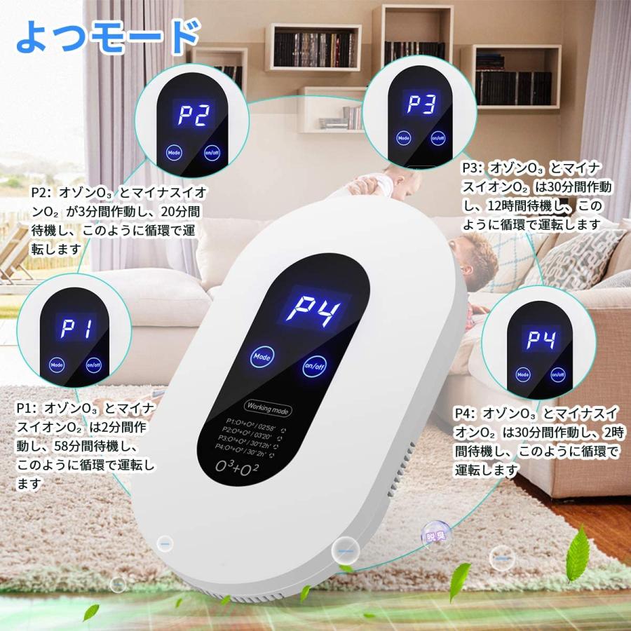 買い物CORNMI 脱臭機 オゾン 自動タイミング機能 ディスプレー表示