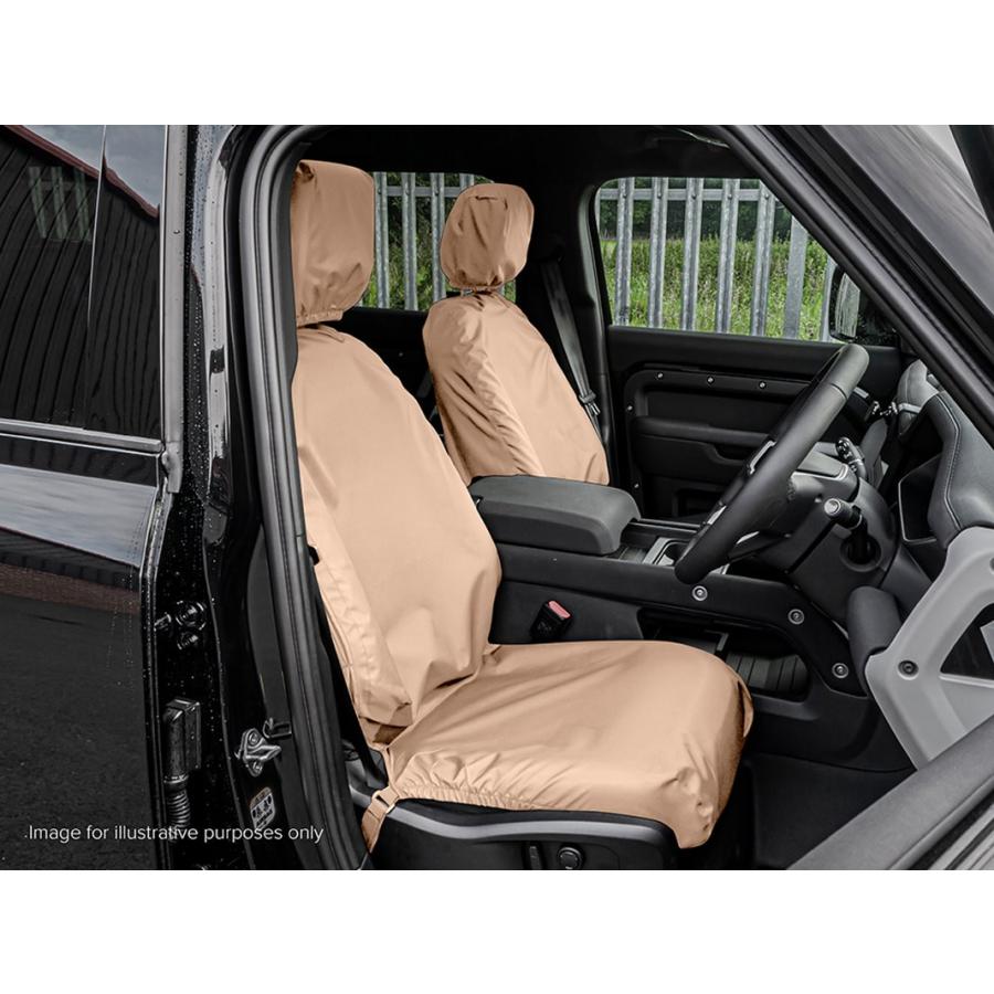助手席側インフレーターカバー 運転席・助手席用ウォータープルーフシートカバー2個セット/L663
