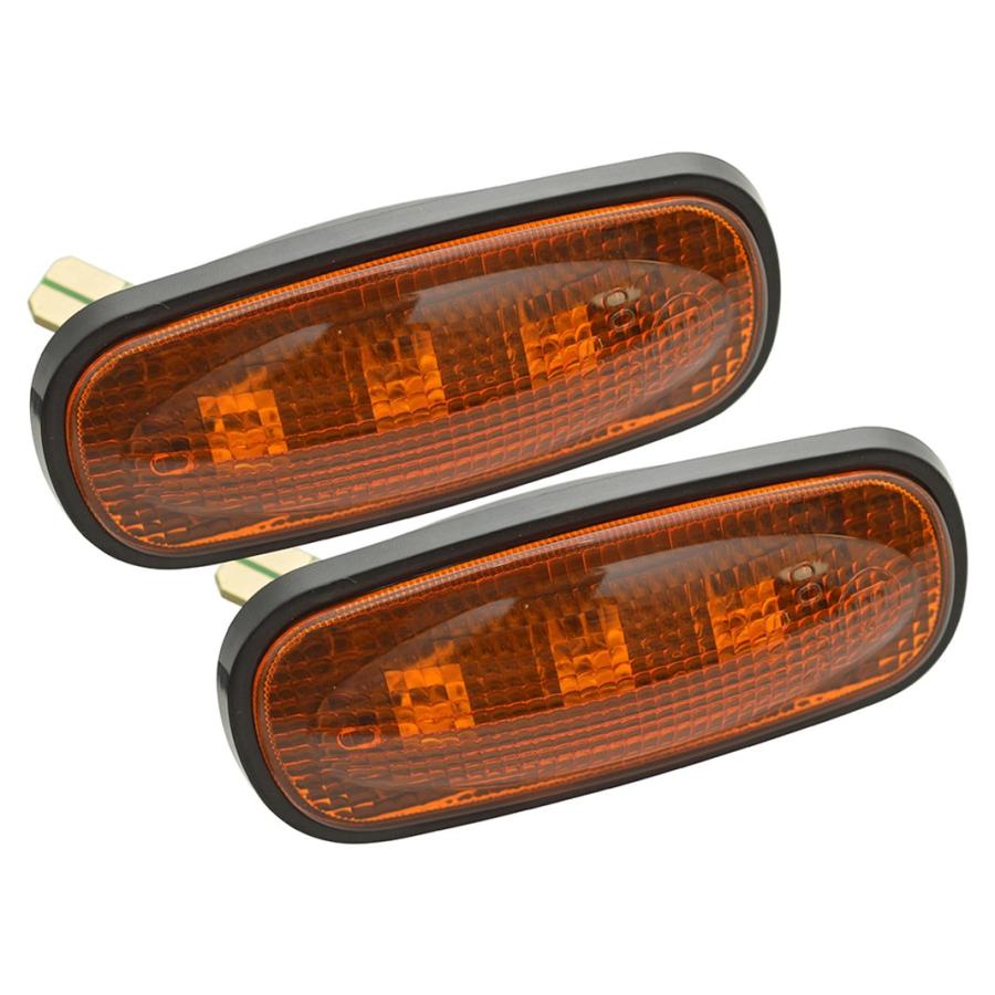 LEDサイドウィンカー2個セット(アンバー) DA8532/ディフェンダー(Td5