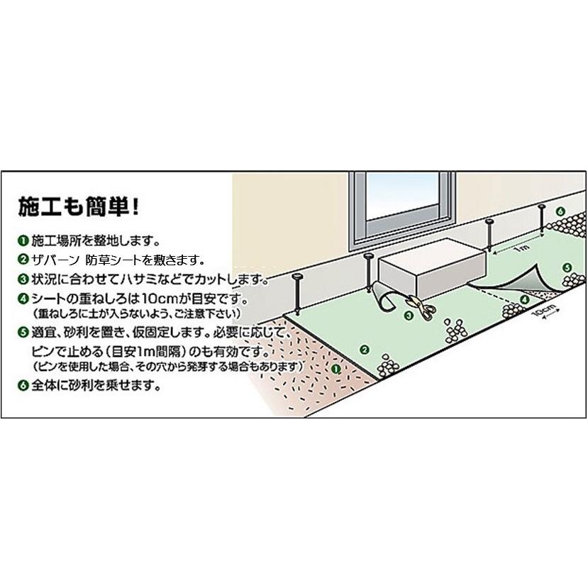 ザバーン デュポン社 防草シート 240G グリーン 耐紫外線改良タイプ