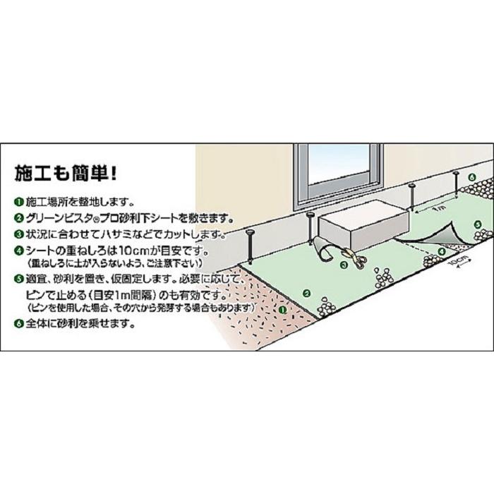 ザバーン デュポン社 防草シート 240G 1ｍ×30ｍ XA-240G1.0 グリーン 耐紫外線改良タイプ 個人宅配送可｜janet｜04