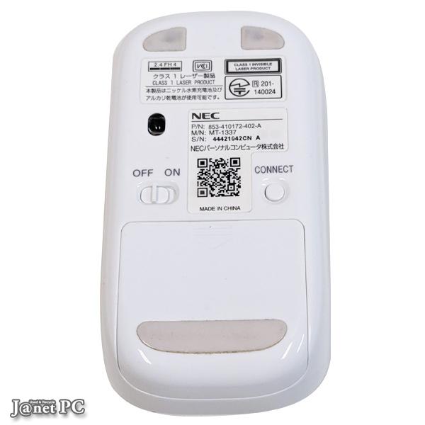 NEC Bluetooth マウス MT-1337 853-410172-402-A 純正 白 ホワイト