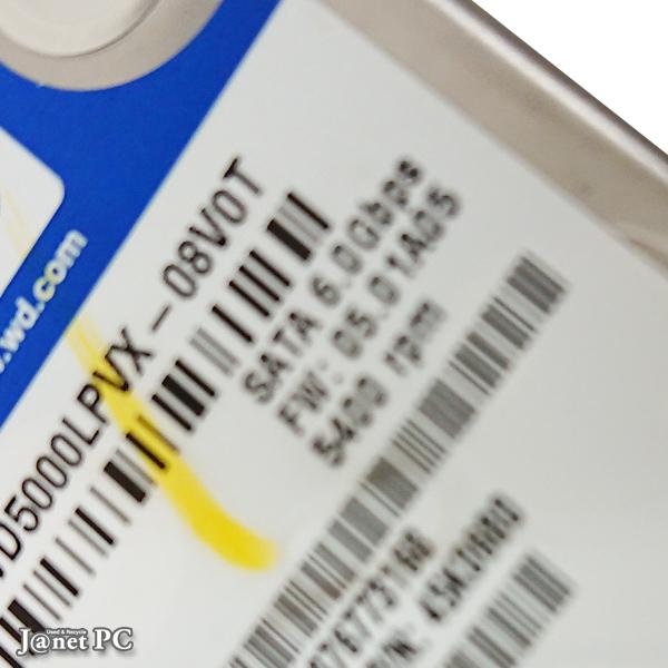 送料無料 正常動作品 一部安心の宅配便でお届け！500GB お任せHDD 2.5インチ 7mm 7000〜8000時間使用 バックアップに最適 SATA ハードディスク 代引き不可 3667 |  | 03