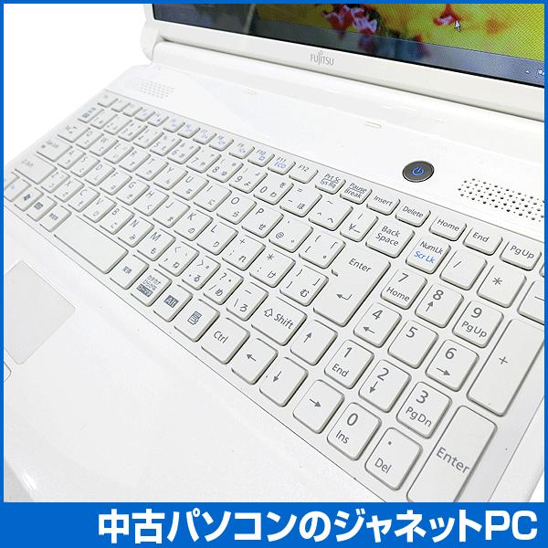 中古ノートパソコン Windows7 Pentium P6200 2.13GHz メモリ4GB HDD640GB DVDマルチ テンキー 無線LAN Office付属 富士通 AH42/C（アーバンホワイト）｜janetpc｜04