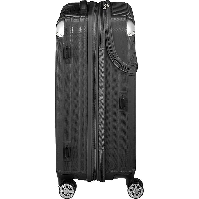トラベリスト スーツケース ジッパー トップオープン モーメント 拡張機能付き 61L 64 cm 4.3kg ブラックカーボン 61L スーツケース ジッパー トップオープン モーメント 拡張機能付き cm 3kg ブラックカーボン ファスナー