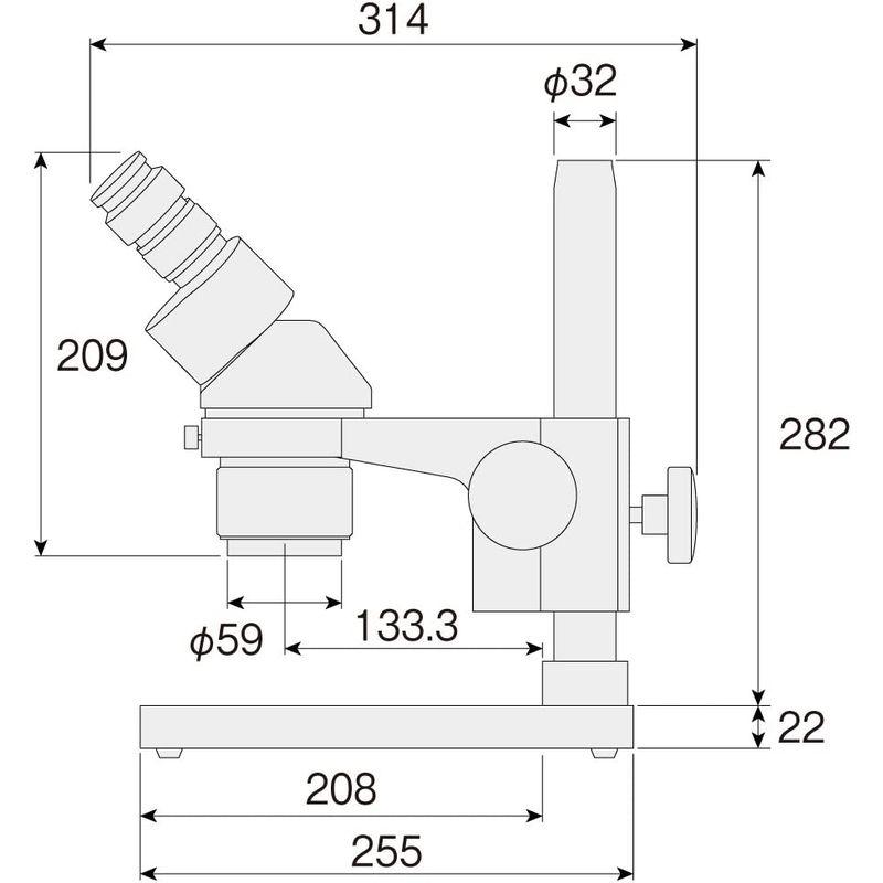 ホーザン(HOZAN) 実体顕微鏡 倍率10/20切替式 基板、ハンダ付けに最適 クリップ2個 アイカップ2種付属 L-51