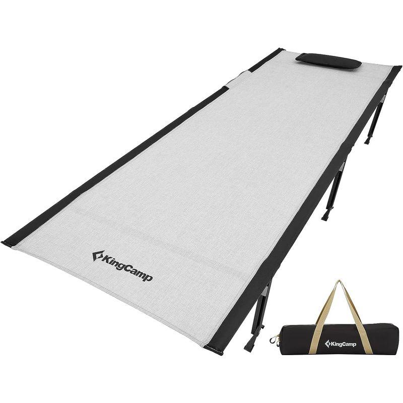 KingCamp アウトドア ベッド 折りたたみベッド キャンプ コット ワイド 改良 強化フレーム 耐荷重200kg 大きめ 長さ203c アウトドア ベッド 折りたたみベッド キャンプ コット ワイド 改良 強化フレーム 耐荷重200kg 大きめ 長さ203c