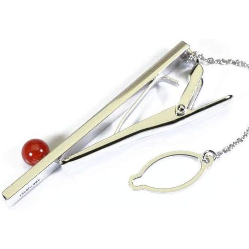 25【新品未使用】 血赤珊瑚 ネクタイピン 丸玉 メンズ 無染色 SANSUI 【3156465954】(16281円)