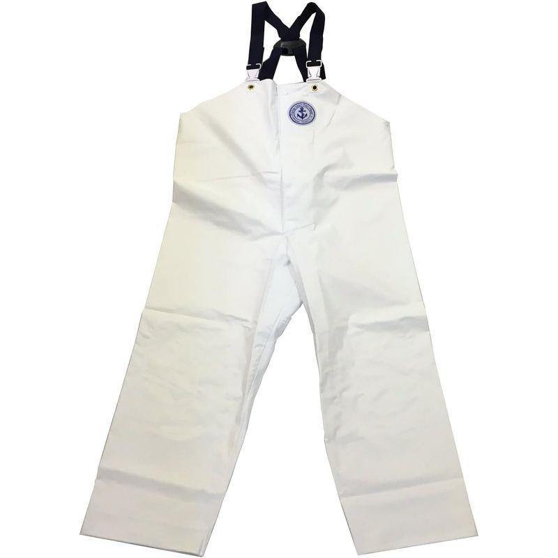【新品 送料込み】 KURAHUTERU(クラフテル) イカリ印 フィッシャーマン レインウエアー 胸付ズボン前開 M 白 11EA119 【1833990087】(9460円)
