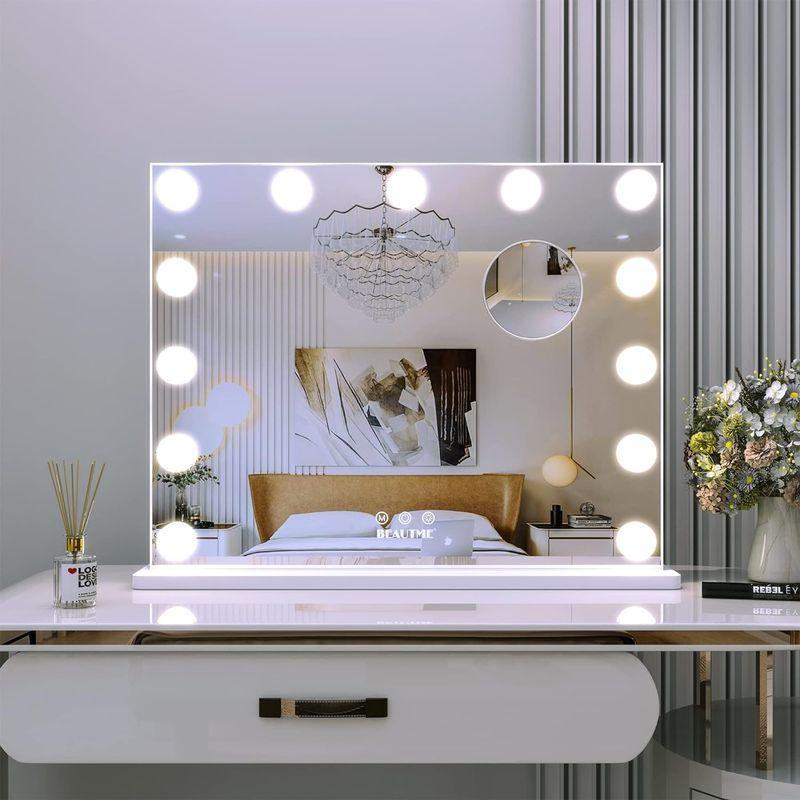 大型化粧鏡 ハリウッドミラー 卓上用 女優ミラー 化粧鏡 BEAUTME Amazon.co.jp: BEAUTME化粧鏡 女優化粧鏡 ハリウッドミラー 10倍