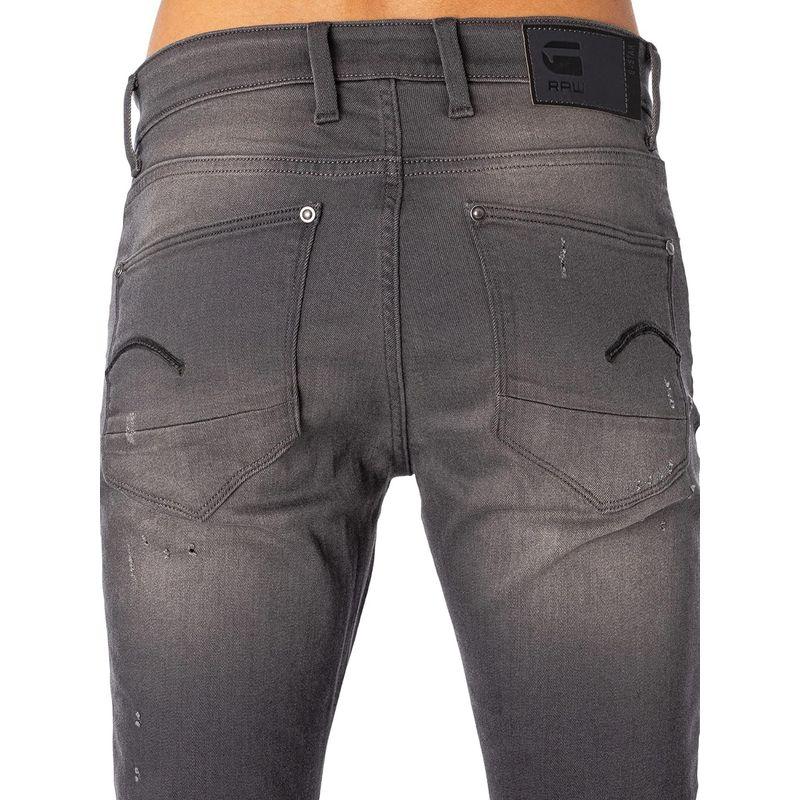 ジースターロゥ ジーンズ メンズ スキニー ストレッチ グレー ダメージ Revend Skinny Jeans 51010-6132-12 ジーンズ メンズ スキニー ストレッチ グレー ダメージ Revend Skinny Jeans 分類外繊維