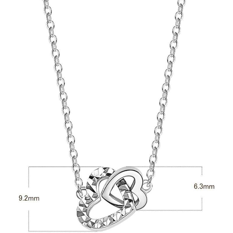 ★最終価格★ FANCIME プラチナ ネックレス レディース ハート ダブルループ Pt950 ペンダント 40?45cm 母の日 クリスマス 誕生日 【OCQ7973021510】(28252円)