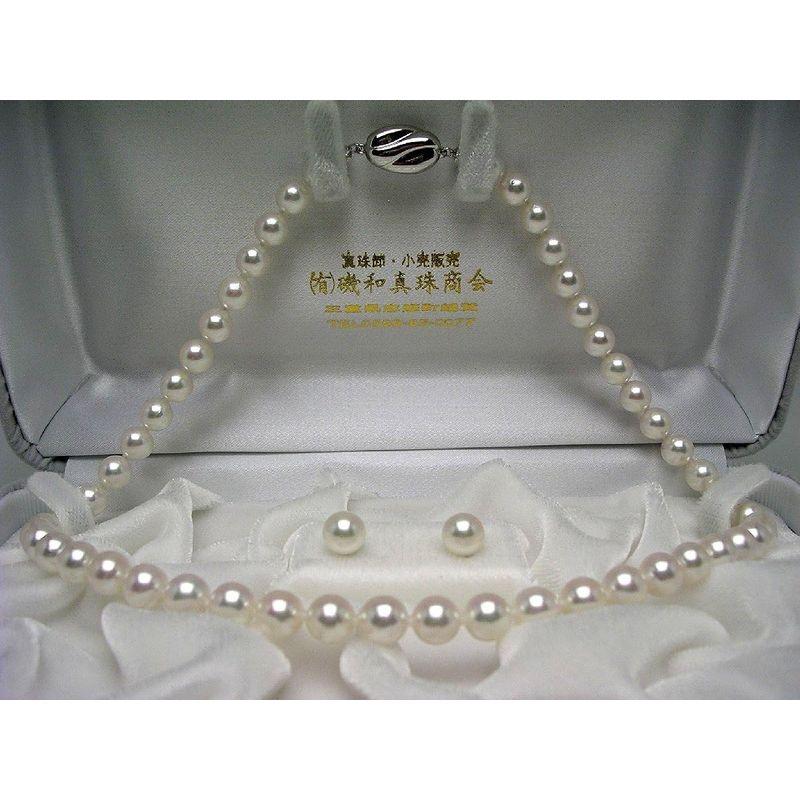 【ほぼ未使用】 Isowa Pearl（伊勢志摩の真珠専門店 イソワパール） アコヤ真珠 ネックレス ピアス セット 7-7.5mm ホワイトピンク シルバ 【1334842075】(47301円)