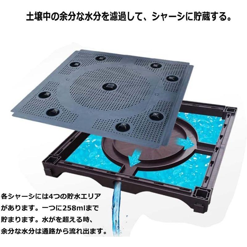 BAOYOUNI 組み立て簡単ガーデンボックス プランターボックスプラスチック鉢植え入れ花 植物 栽培ブラウン 鉢用品 大型プランター 莱園 組み立て簡単ガーデンボックス プランターボックスプラスチック鉢植え入れ花 植物 栽培ブラウン 鉢用品 大型プランター 莱園