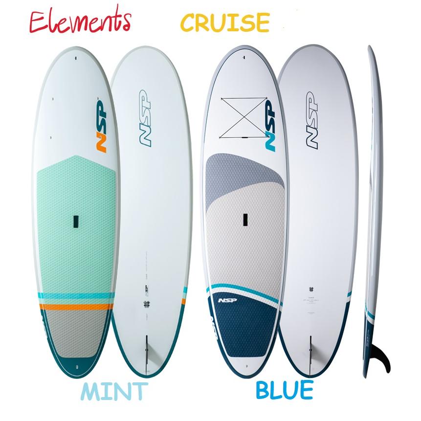 NSP surfboards スタンドアップパドルボード BLUE 品番 ELEMENTS CRUISE SUP Stand Up Paddle SUP 10'2" x 32 x 4 7/8