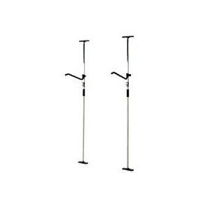 3点セット レインボーラックス 突っ張り棒収納ラック ロングボード用