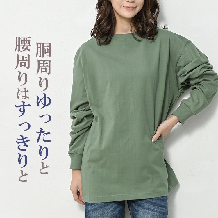 JANJAM Tシャツ 大きいサイズ レディース 長袖 リブ袖 無地 JANJAM Tシャツ 大きいサイズ レディース 長袖 リブ袖 無地