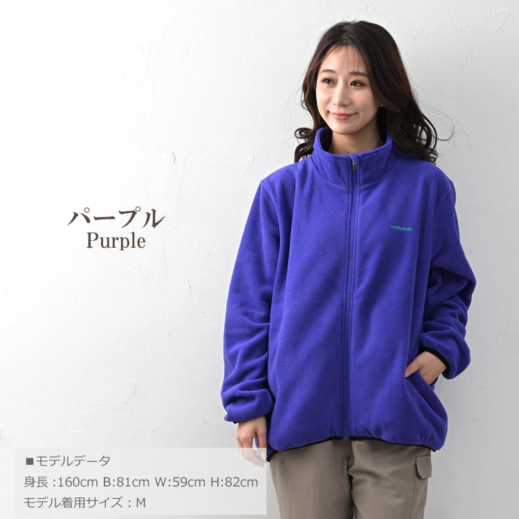 HEAD フリースジャケット 大きいサイズ レディース 長袖 ZIP UV HEAD フリースジャケット 大きいサイズ レディース 長袖 ZIP UV