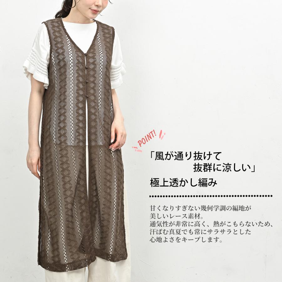 JANJAM 透かし編みレースジレ 大きいサイズ レディース メール便送料