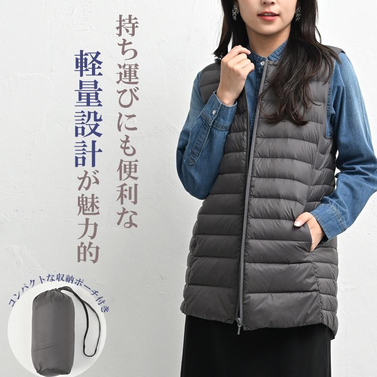 JANJAM ダウンベスト 大きいサイズ レディース はっ水加工