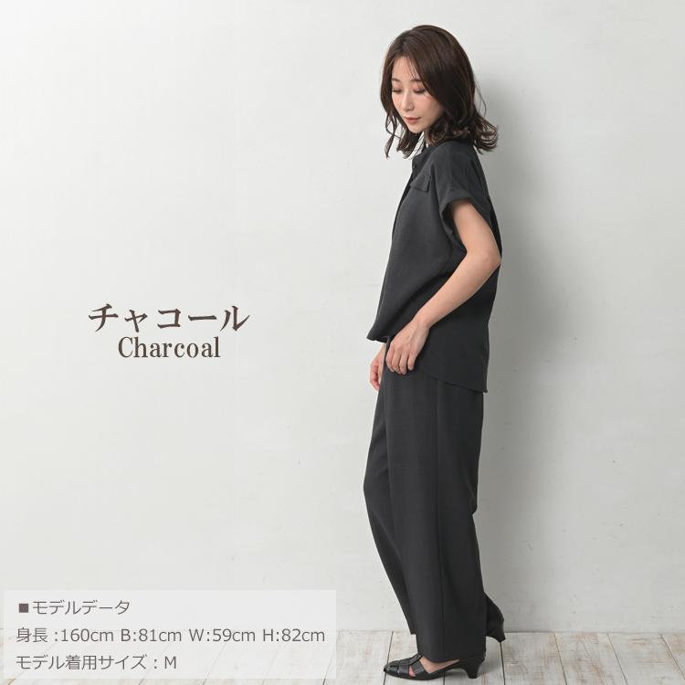 ブラウス 大きいサイズ レディース メール便送料350円 半袖 バンドカラー UVカット 接触冷感 シャツ トップス M LL 3L 4L 5L | JANJAM | 16