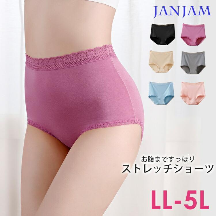 大きいサイズ レディース ストレッチショーツ メール便送料350円 下着 無地 レース 股上深め インナー Ll 3l 4l 5l Ec All In0093 大きいサイズレディースjanjam 通販 Yahoo ショッピング