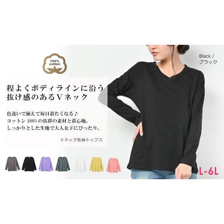 Tシャツ 大きいサイズ レディース メール便送料350円 カットソー 長袖 