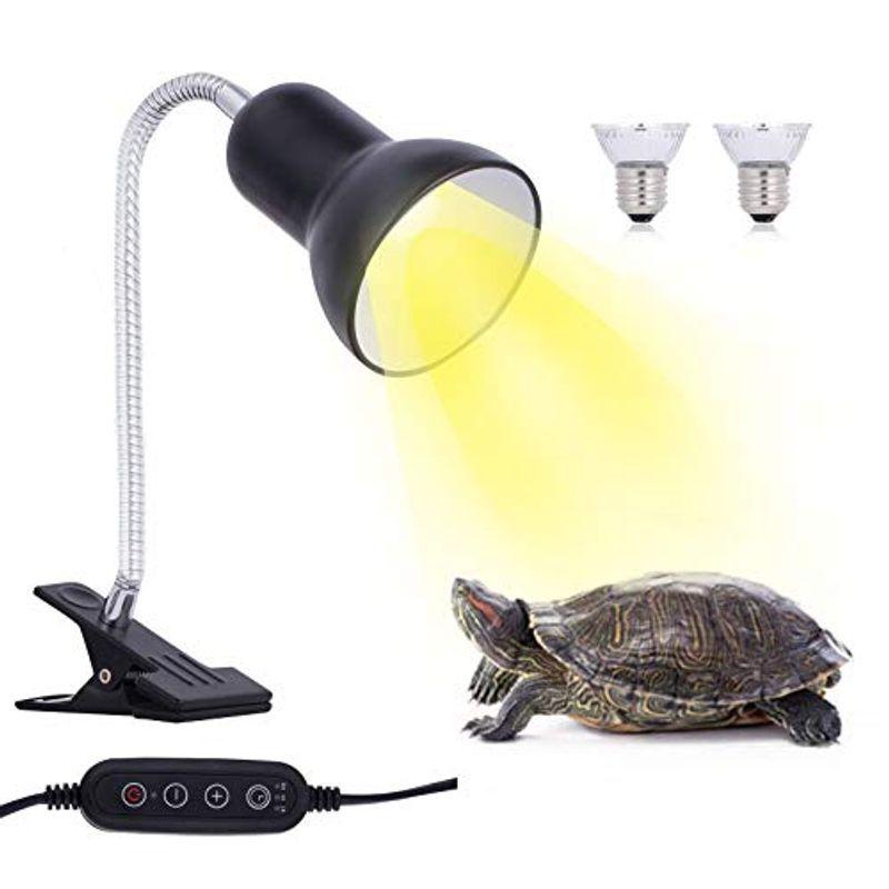 爬虫類 ライト 亀 ライト50w 75w 新しいタイミングと温度調整機能アナログ太陽 Chauyi 亀ライトuva Uvbライトホーンランプ 大人気新作