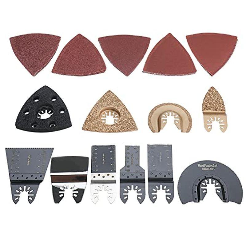 ブレード カットソー 25点セット マルチツール 替刃 先端工具 金属 木材 PVCチュウブ切断 高炭素鋼 互換 売れ筋ランキング