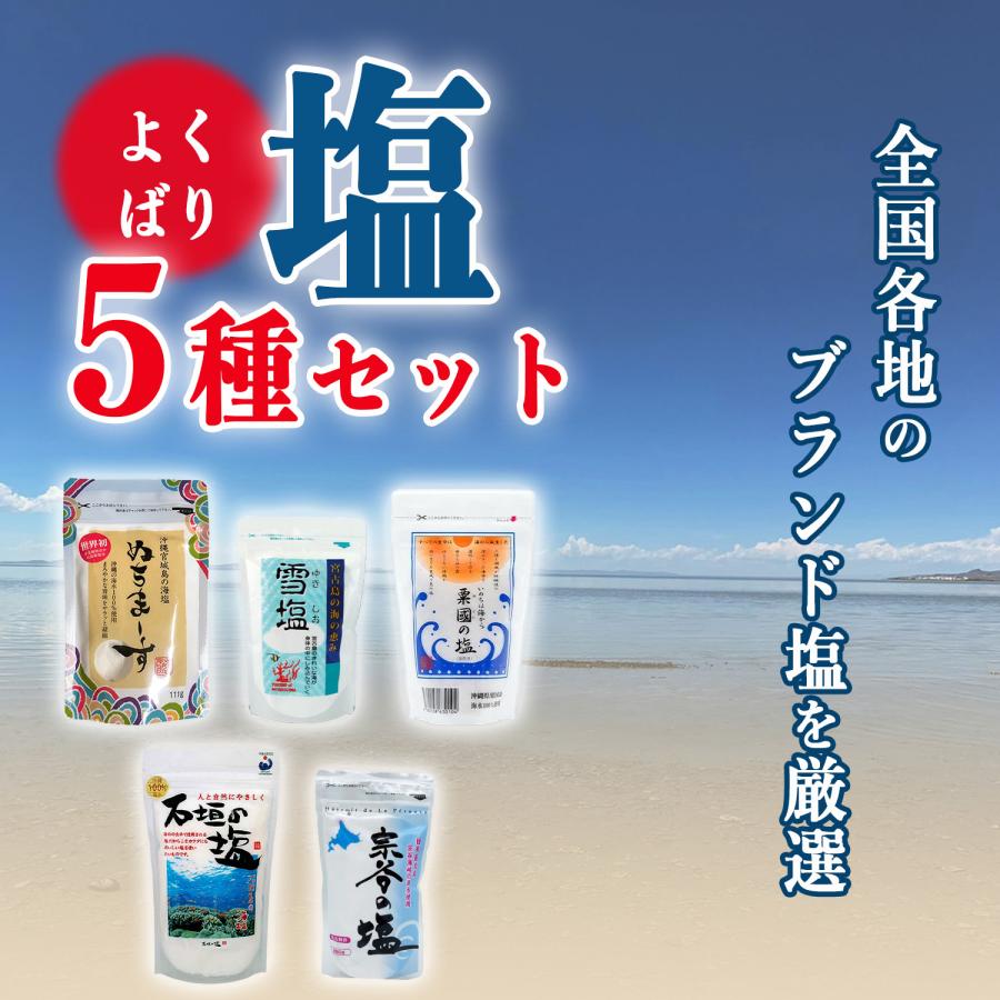 天然塩 国産 5種セット 宗谷の塩 粟国の塩 ぬちまーす 石垣の塩 天然塩 国産 5種セット 宗谷の塩 粟国の塩 ぬちまーす 石垣の塩