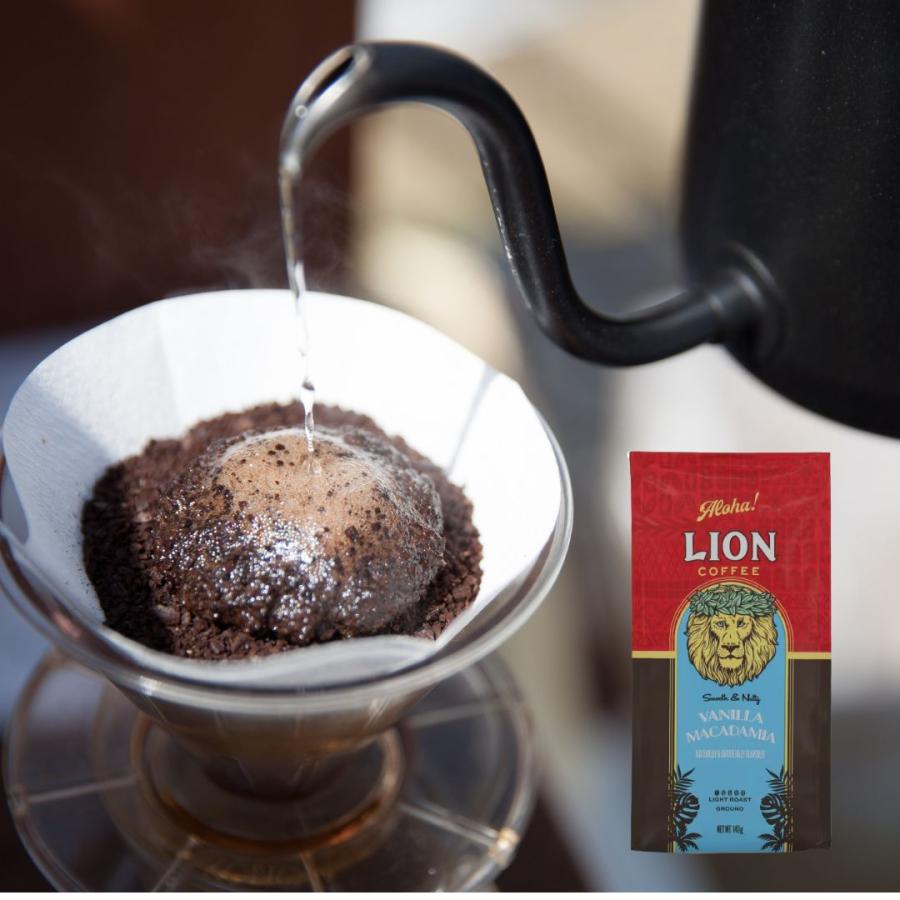 LION COFFEE（ライオンコーヒー） バニラマカダミア 140g コーヒー 粉