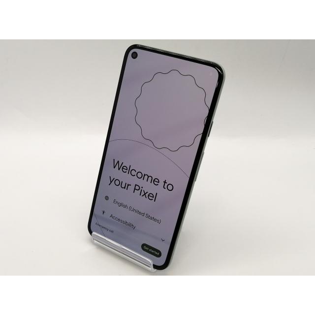 中古】Google au 【SIMロック解除済み】 Pixel 5 Sorta Sage 8GB 128GB 