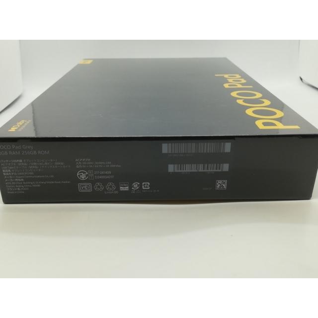 未使用】Xiaomi 国内版 【Wi-Fi】 POCO Pad 8GB 256GB グレー 未使用】Xiaomi 国内版 【Wi-Fi】 POCO Pad 8GB 256GB グレー