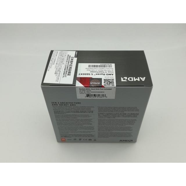 未使用】AMD Ryzen 5 5600XT (3.7GHz/TC:4.7GHz) BOX AM4/6C/12T/L3