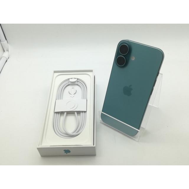 iPhone16本体128g 中古極美品 SIMフリー ティール 中古】〔展示品〕 iPhone16 128GB ティール 3N395J／A SIMフリー