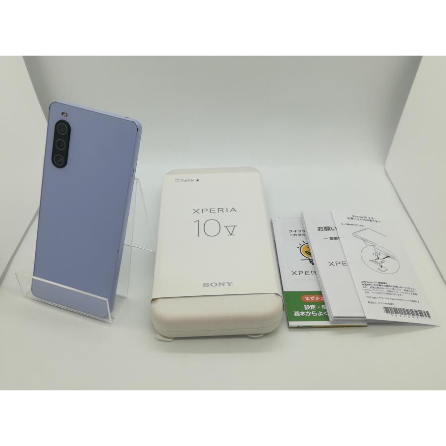 中古】SONY SoftBank 【SIMフリー】 Xperia 10 V ラベンダー 6GB