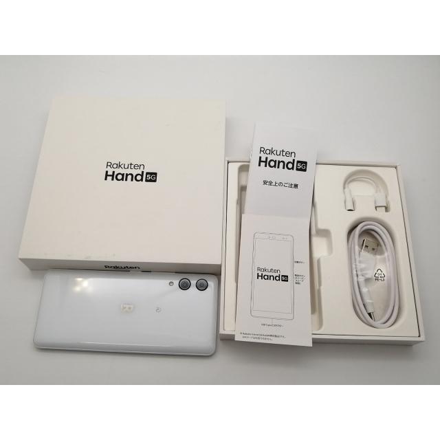 中古】Wiko 楽天モバイル 【SIMフリー】 Rakuten Hand 5G ホワイト 4GB