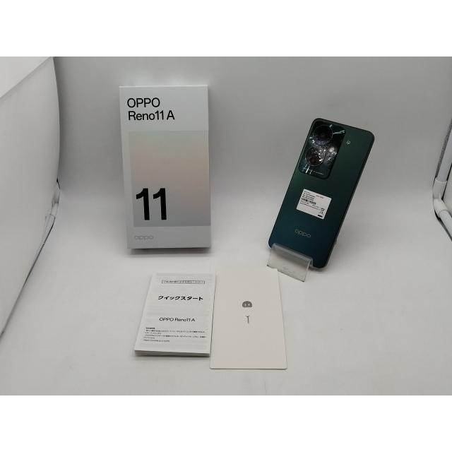 中古】Oppo ymobile 【SIMフリー】 OPPO Reno11 A ダークグリーン 8GB