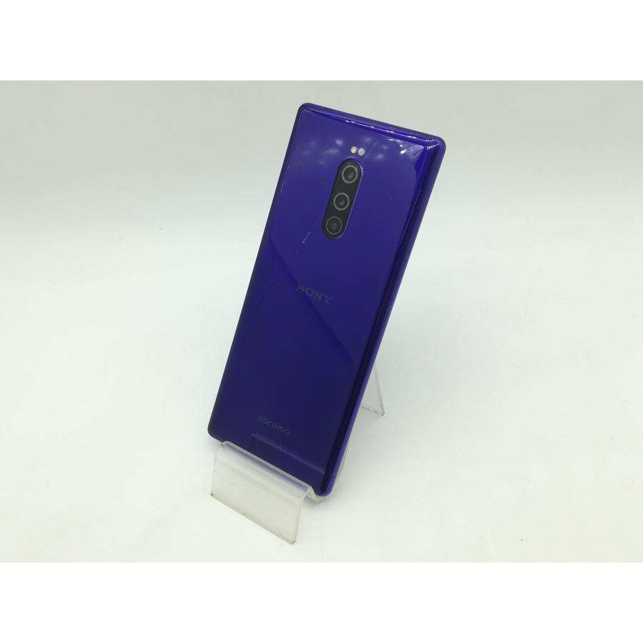 中古】SONY docomo 【SIMロック解除済み】 Xperia 1 SO-03L Purple