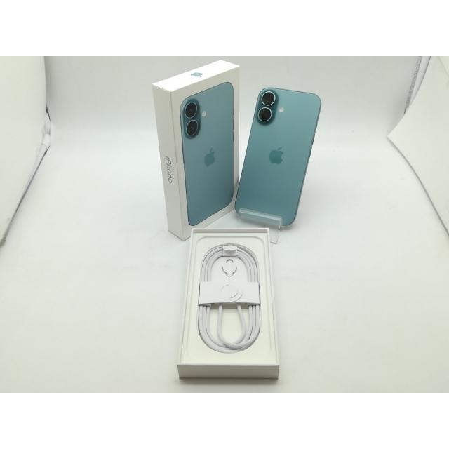 【中古】Apple 国内版 【SIMフリー】 iPhone 16 128GB ティール MYDV3J/A【日本橋3】保証期間１ヶ月【ランクA】の画像