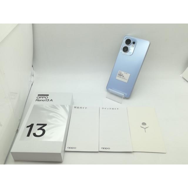 中古】Oppo 国内版 【SIMフリー】 OPPO Reno13 A アイスブルー 8GB