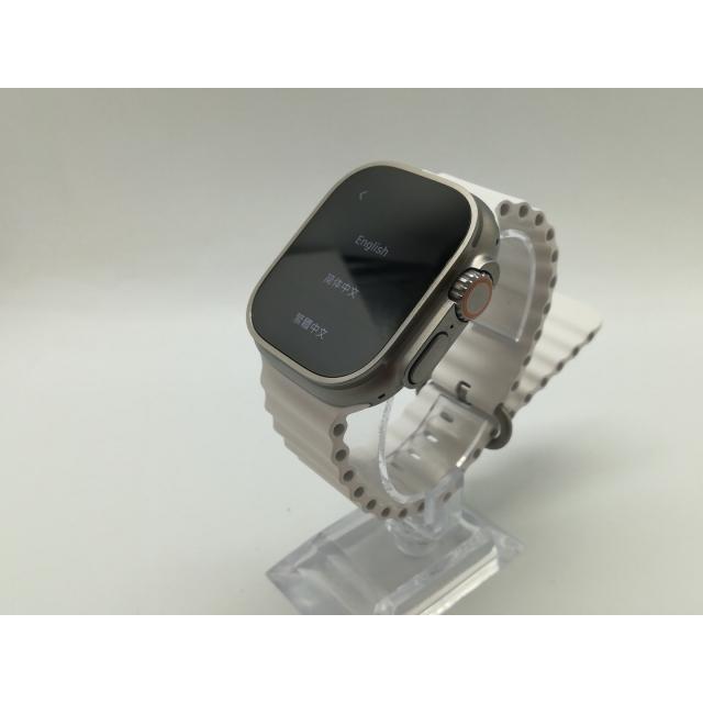 【中古】Apple Apple Watch Ultra2 49mm Cellular チタニウムケース/ホワイトオーシャンバンド MREJ3J/A【OSU301】保証期間１ヶ月【ランクA】の画像