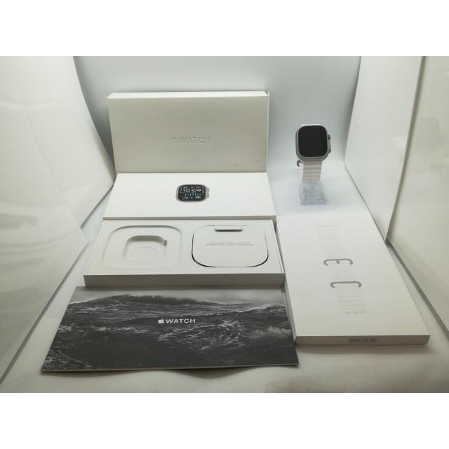 【中古】Apple Apple Watch Ultra2 49mm Cellular チタニウムケース/ホワイトオーシャンバンド MREJ3J/A【OSU301】保証期間１ヶ月【ランクA】の画像