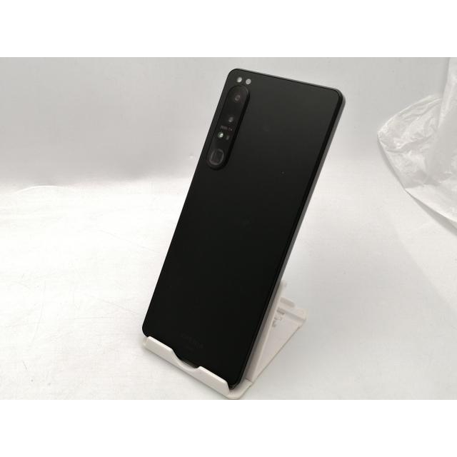 中古】SONY au 【SIMフリー】 Xperia 1 IV ブラック 12GB 256GB SOG06