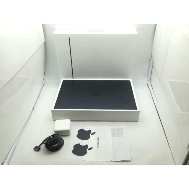 【中古】Apple MacBook Air 13インチ CTO (M2,2022) ミッドナイト M2(CPU:8C/GPU:8C)/16G/256G/30W AC【OSU301】保証期間１ヶ月【ランクA】の画像