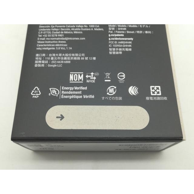 【未使用】Google Pixel Watch4 Wi-Fiモデル 41mm Matte Black アルミケース/Obsidian アクティブ バンド【OSU301】保証期間３ヶ月の画像
