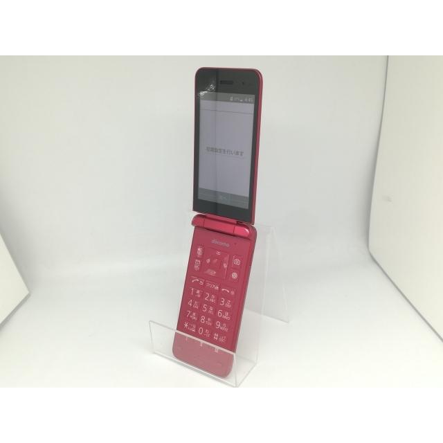 中古】KYOCERA docomo 【SIMフリー】 DIGNOケータイ レッド KY-42C