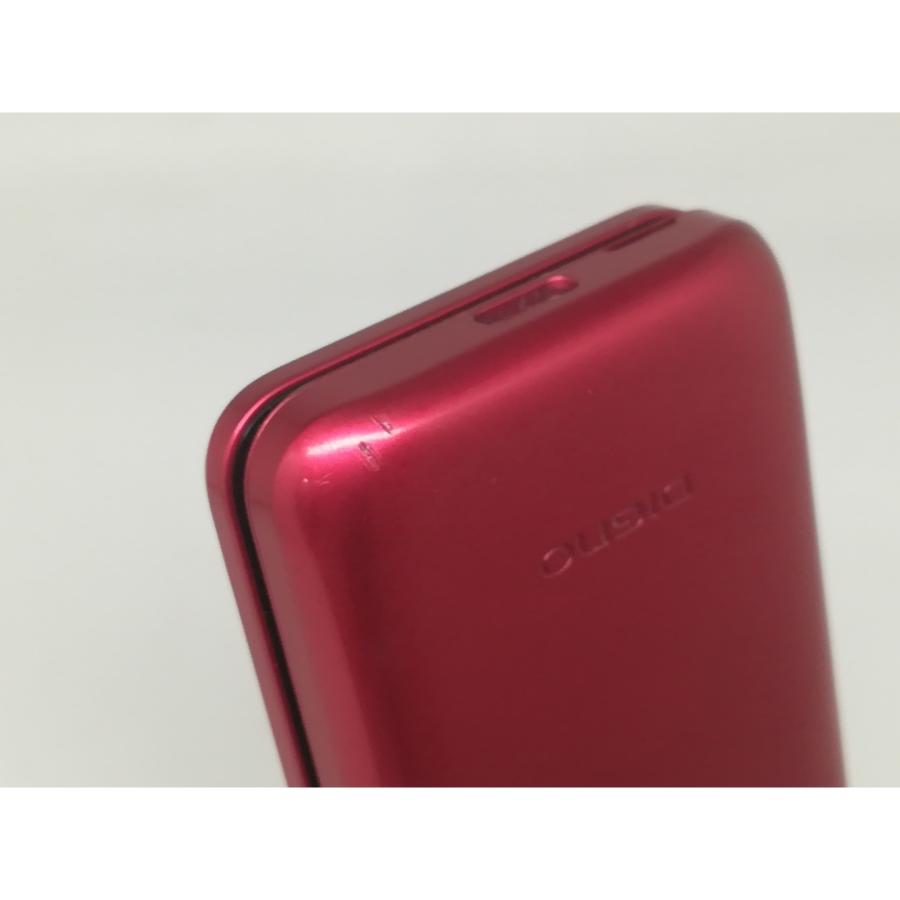中古】KYOCERA docomo 【SIMフリー】 DIGNOケータイ レッド KY-42C
