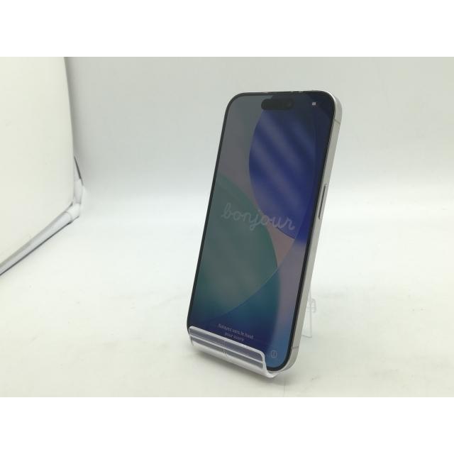 【中古】Apple 国内版 【SIMフリー】 iPhone 15 Pro 128GB ホワイトチタニウム MTU83J/A【OSU301】保証期間１ヶ月【ランクC】の画像